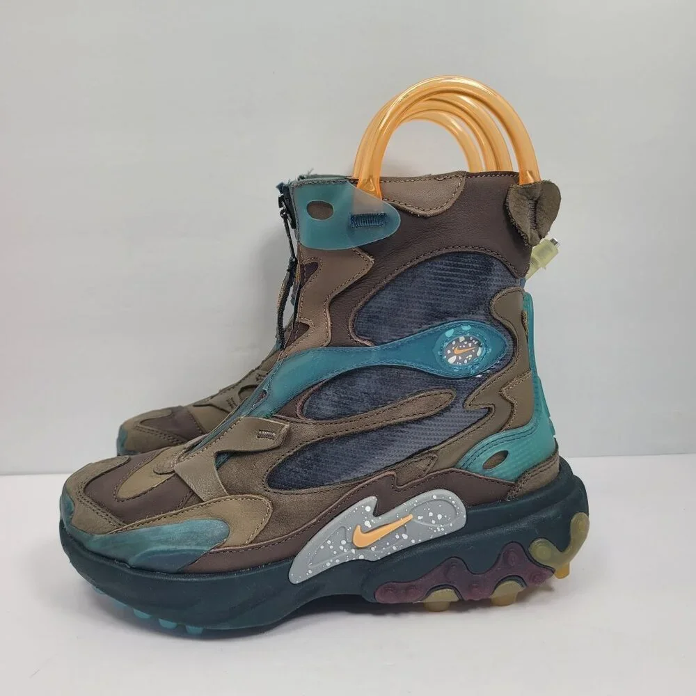 Nike Undercover x React Unisex Youth GS Baroque Brown Boots CJ6971-200 US Size 4 - Picture 2 of 11